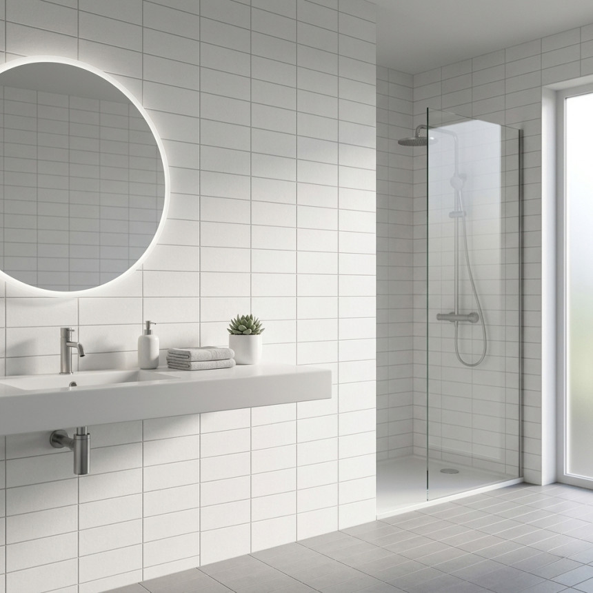 Плитка  LISSO 10*30  BIANCO  BRILLO
