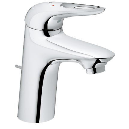 33558003 *Смеситель для раковины GROHE Eurostyle, с донным клапаном, хром
