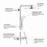 26507000 Душевая система GROHE Euphoria SmartControl 310 DUO с термостатом, хром