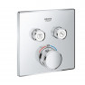 29124000 *Внешняя часть смесителя GROHE Grohtherm SmartControl на 2 выхода, хром