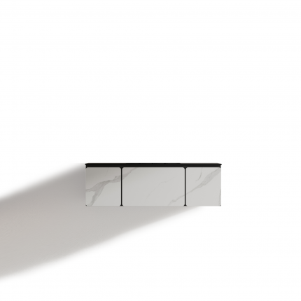 Тумба для ванной комнаты в комплекте со столешницей и раковиной Minotti Blade