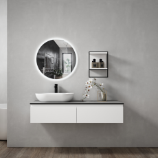 Тумба для ванной комнаты в комплекте со столешницей и раковиной Minotti Bruno 120см