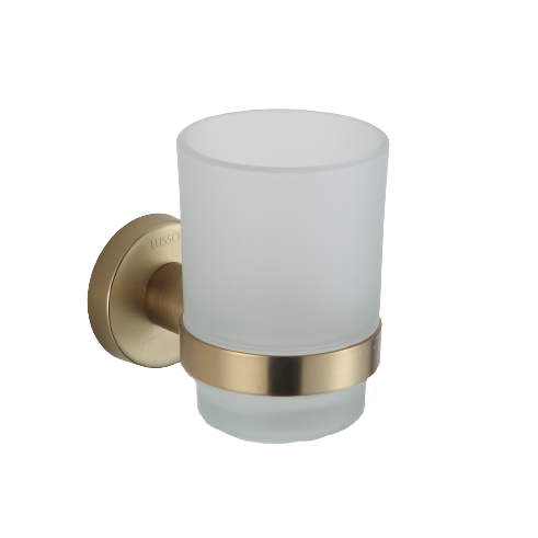 Стакан с держателем Minotti MattGold Classic