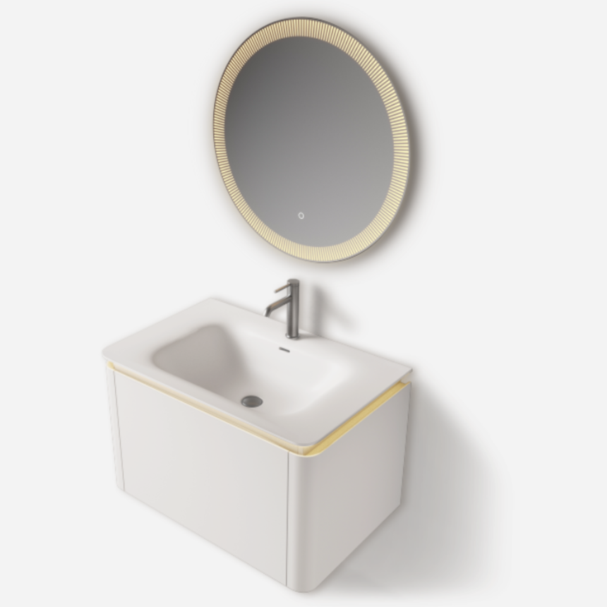 Тумба для ванной комнаты в комплекте с раковиной Minotti Bella 80см