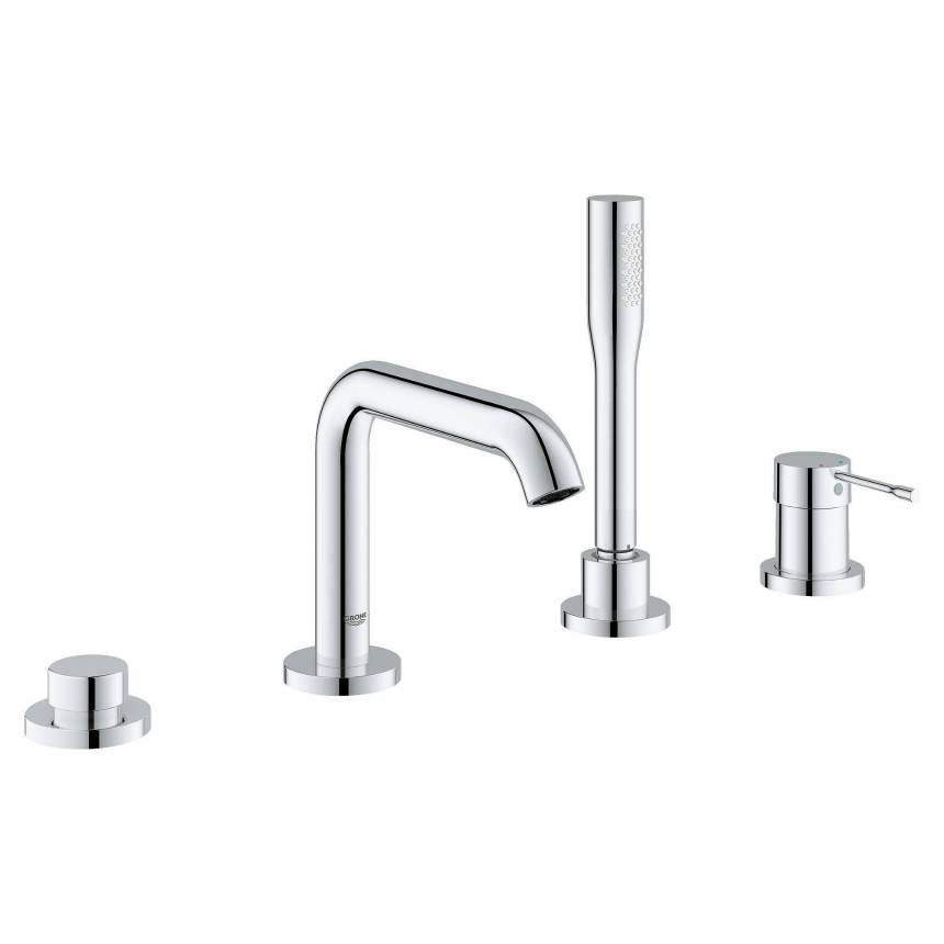 19578001 Смеситель для борт ванны GROHE Essence+ на 4 отверстия, хром