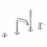 19578001 Смеситель для борт ванны GROHE Essence+ на 4 отверстия, хром