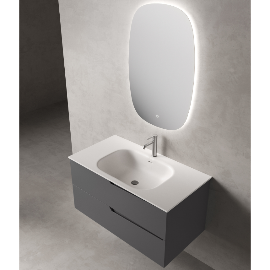 Тумба для ванной комнаты в комплекте с раковино Minotti Style 100см