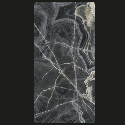 Керамогранит ONICE NERO lucidato shiny 1500x3000