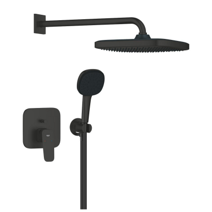 1053362430 *Набор для комплектации душа GROHE Cubeo 250, матовый чёрный