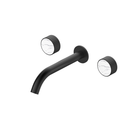 Смеситель для раковины скрытого монтажа на три отверстия Minotti Elegante Black