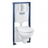 36500000 GROHE Rapid SL,5-1,Инсталляция с подвесным унитазом Bau Ceramic, панель Arena Cosmopolitan