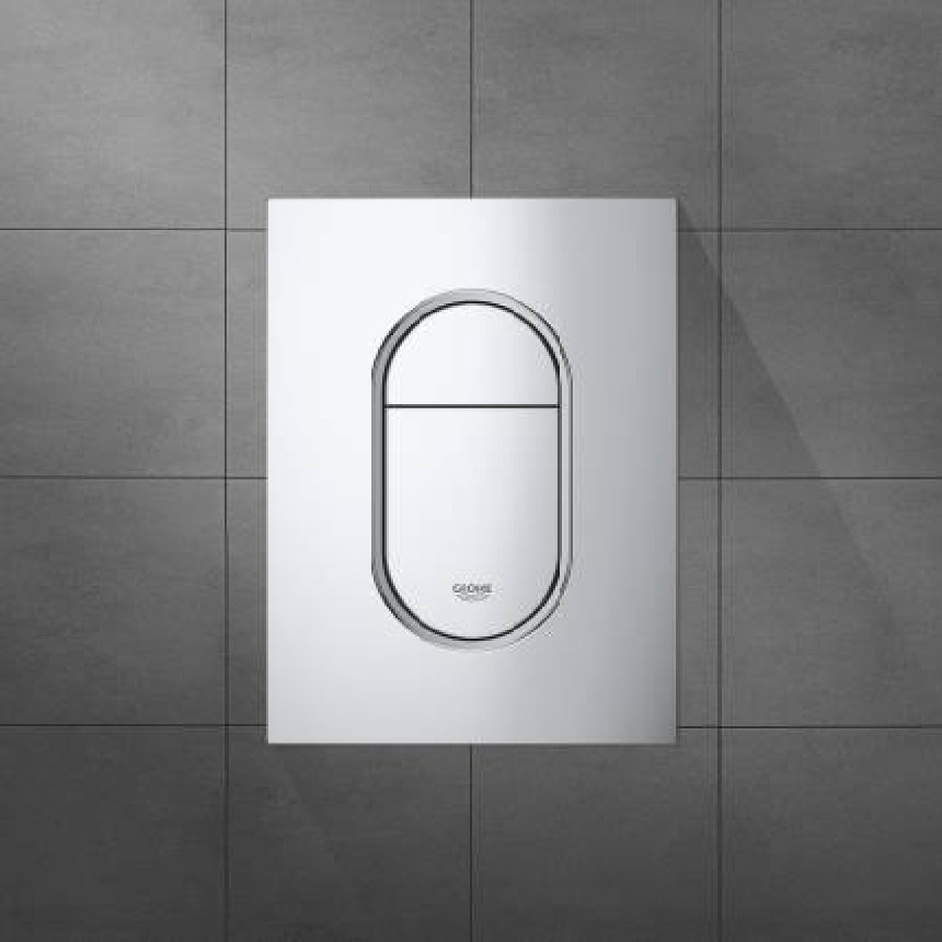 37624000 Панель смыва GROHE Arena Cosmopolitan для унитаза, размер S, хром