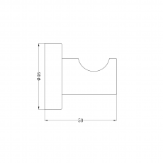 Крючок Minotti Style matt gold