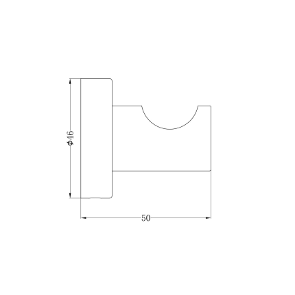 Крючок Minotti Style matt gold