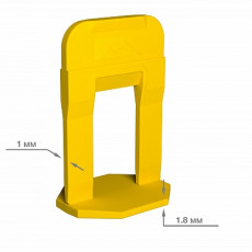 Cистема выравнивания плитки "TLS", Зажим 1 мм 100 шт