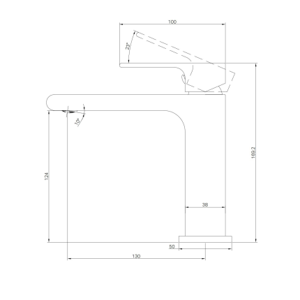 Смеситель для раковины Minotti Joy brushed bronze