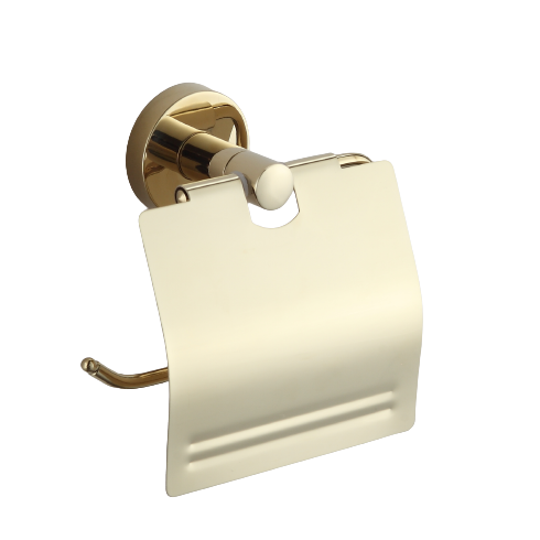 Бумагодержатель с крышкой LUSSO Gold Classic