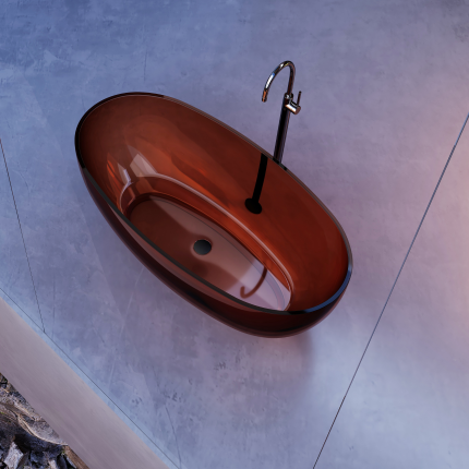 Отдельностоящая ванна Minotti Luna 170*78 Brown