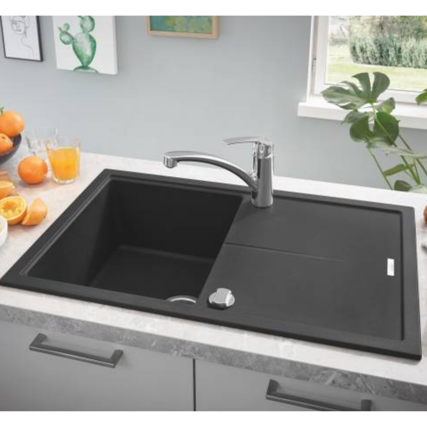 31639AP0 Мойка GROHE K400, 780 x 500 мм, черный гранит