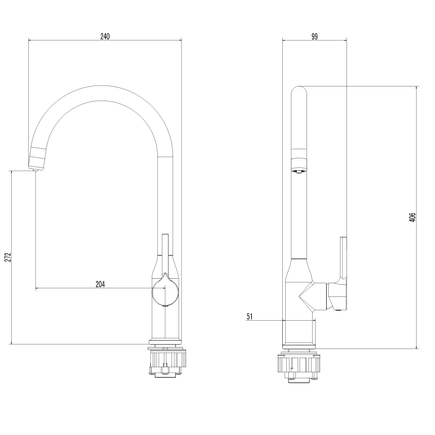Смеситель для кухни с фильтром Minotti Unico Champagne Gold