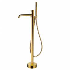 Напольный отдельностоящий смеситель для ванны LUSSO Classic Gold