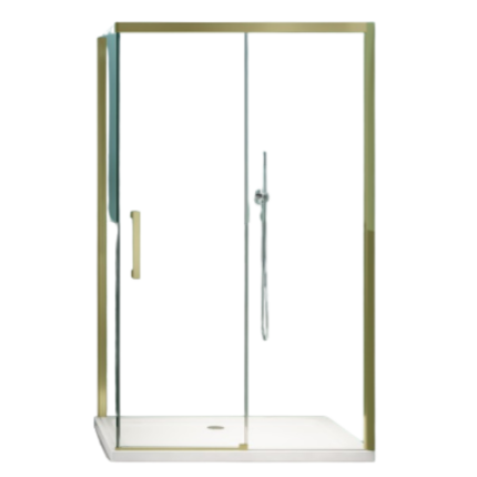 Душевое ограждение Minotti Classic 1200*900 Gold