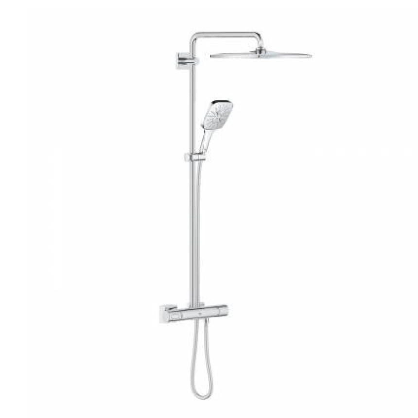 26649000 Душевая система GROHE Rainshower SmartActive 310 Mono Cube, с термостатом, хром