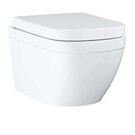 39693000 Подвесной компактный унитаз GROHE Euro Ceramic с сиденьем, альпин-белый