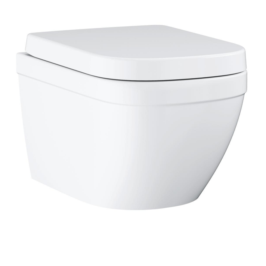 39693000 Подвесной компактный унитаз GROHE Euro Ceramic с сиденьем, альпин-белый