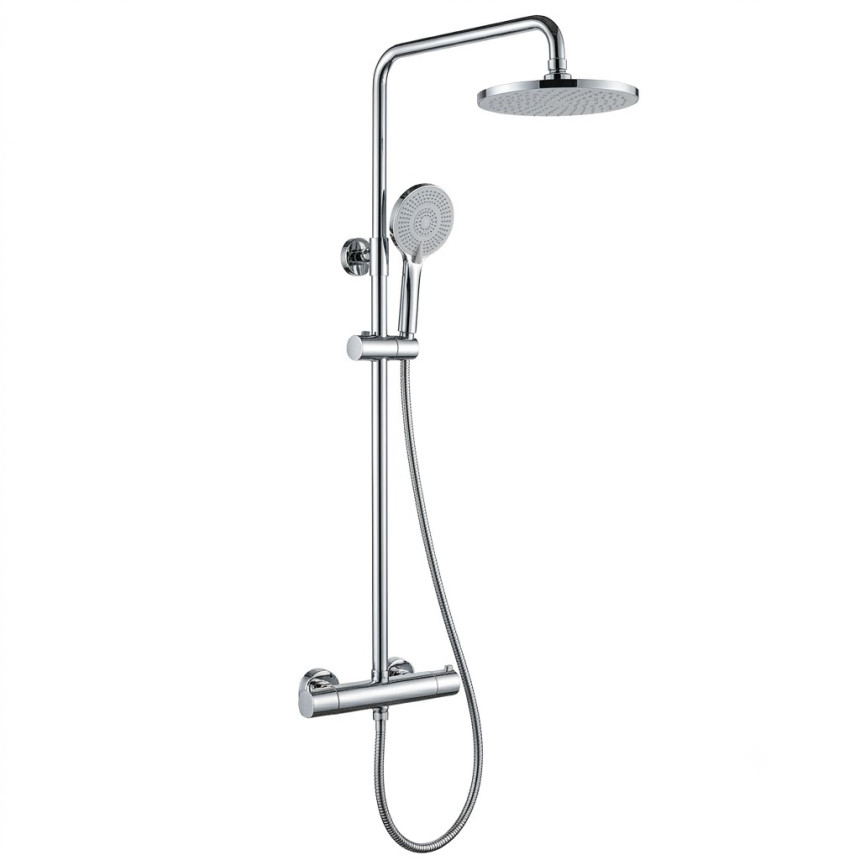 Душевая система с термостатом Minotti Unico Chrome
