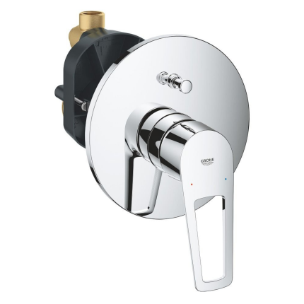 29081001 *Смеситель для ванны GROHE BauLoop скрытого монтажа, готовый комплект, хром