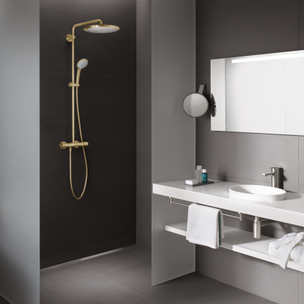 26075GN0 Душевая система GROHE Euphoria System 310 с термостатом, холодный рассвет матовый