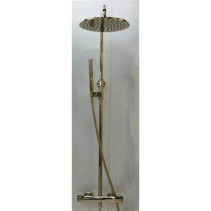 Душевая система с термостатом Minotti Unico Champagne Gold