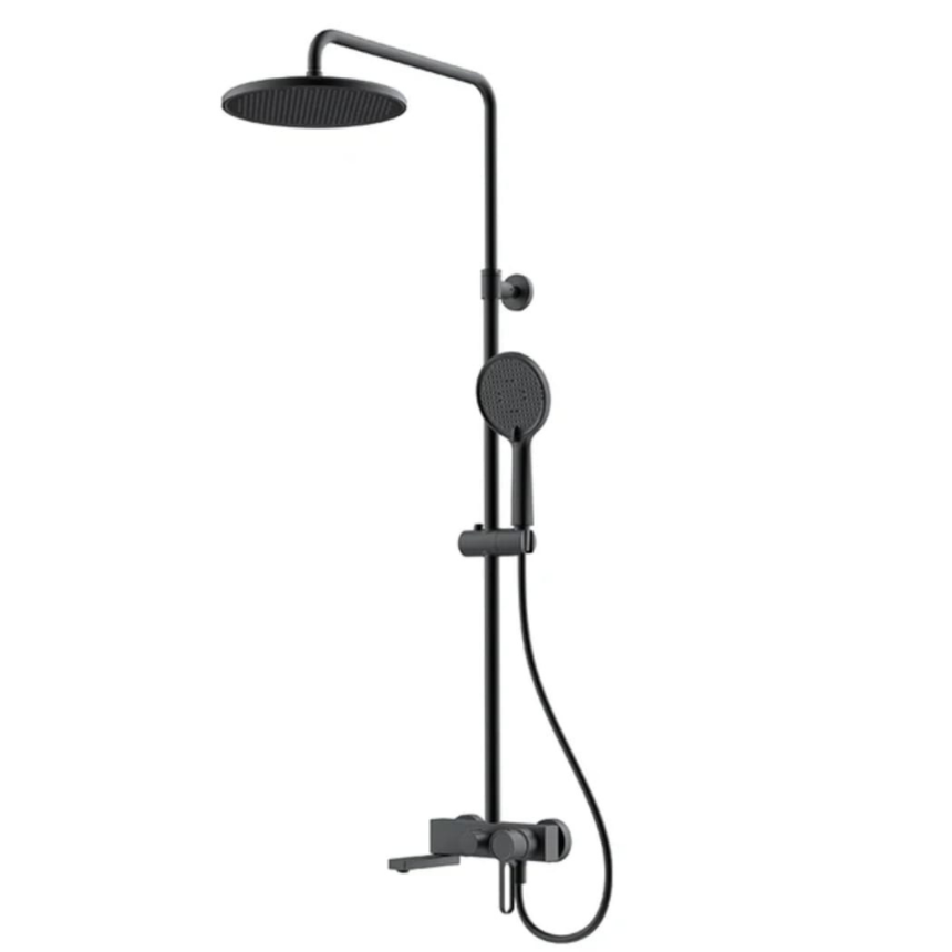 Душевая система c изливом для ванны Minotti Classic Black