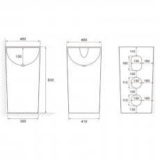 Раковина отдельностоящая Minotti Jolly