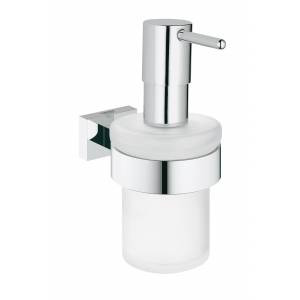 40756001 *Дозатор жидкого мыла с держателем GROHE Essentials Cube, хром