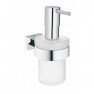 40756001 *Дозатор жидкого мыла с держателем GROHE Essentials Cube, хром