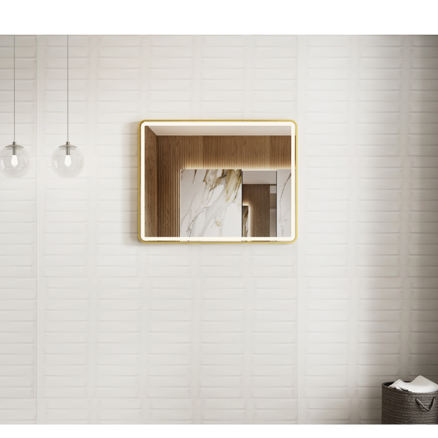 Зеркало Minotti Ilana Gold 700*900