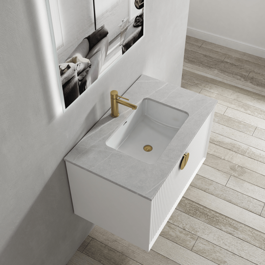 Тумба для ванной комнаты в комплекте с раковиной Minotti Bello 80см