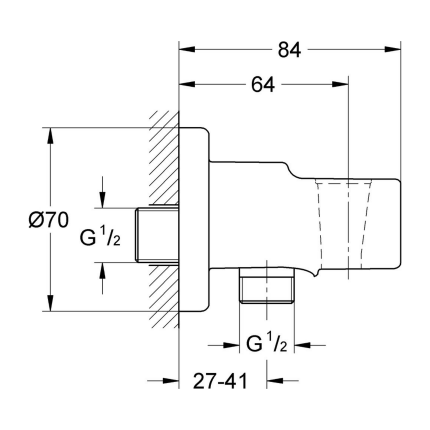 124434 *Набор с гигиеническим душем GROHE BauClassic, хром