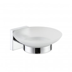 Мыльница стеклянная Minotti Chrome Cube