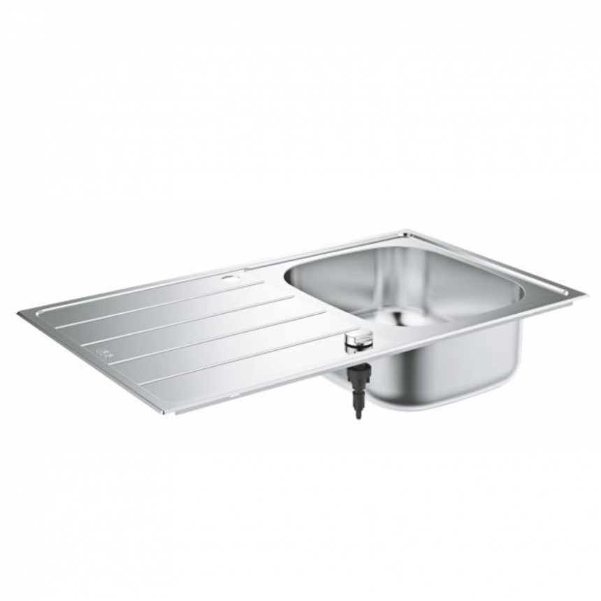 31552SD1 Мойка GROHE K200 45-S 86/50 1.0 с корзинчатым вентилем, нержавеющая сталь