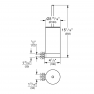 41076GN0 Туалетный ершик GROHE Selection, холодный рассвет матовый