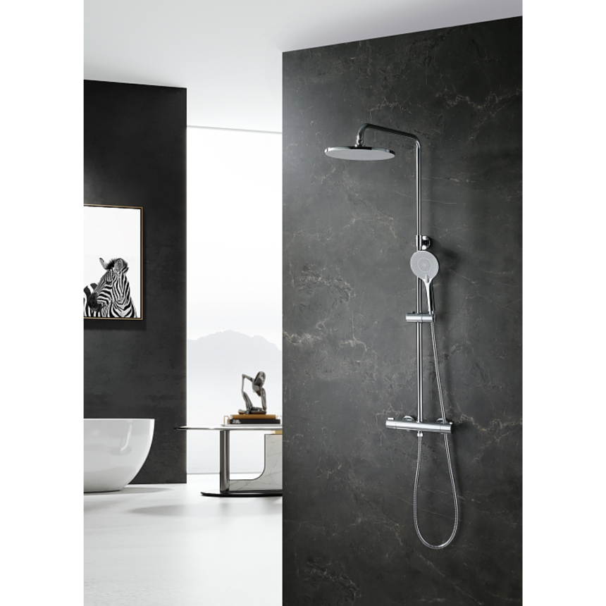 Душевая система с термостатом Minotti Unico Chrome