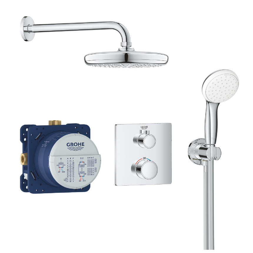 34729000 *Набор для комплектации душа GROHE Grohtherm 210, хром