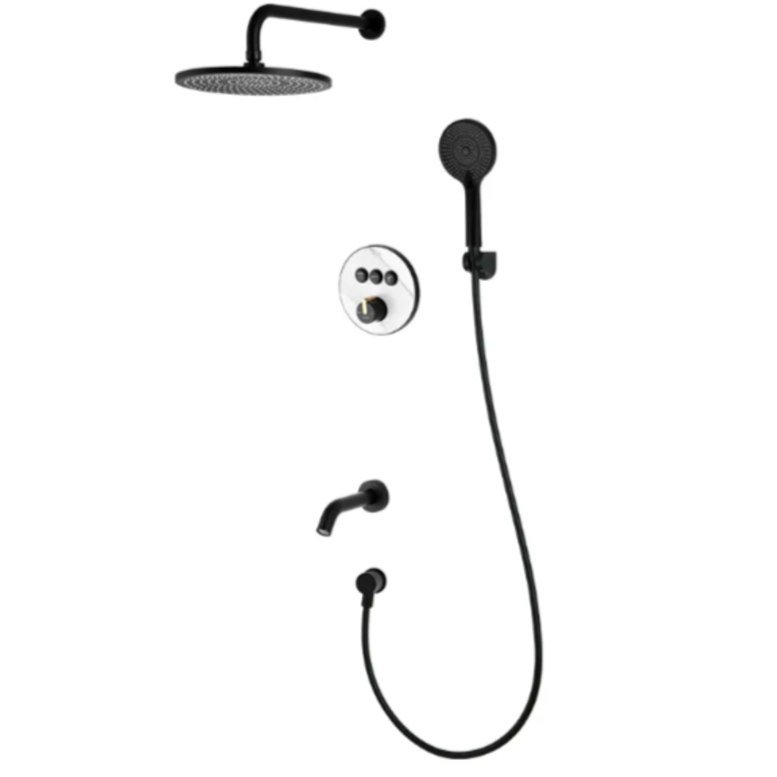 Душевая система скрытого монтажа Minotti Elegante Black