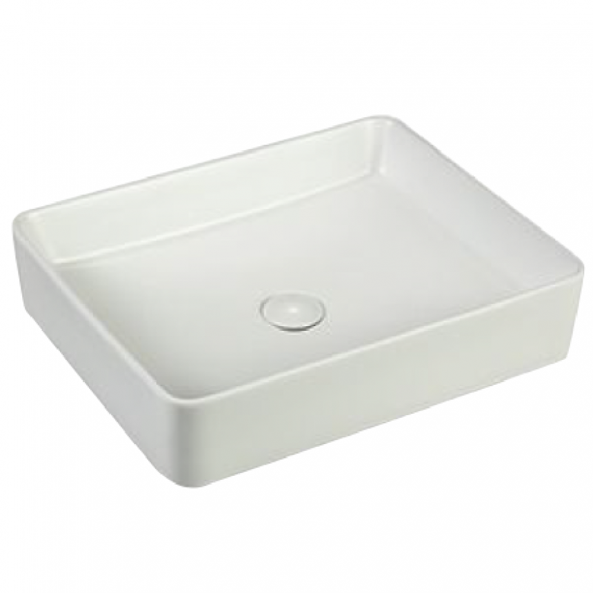 Раковина накладная Minotti Quadro matt white