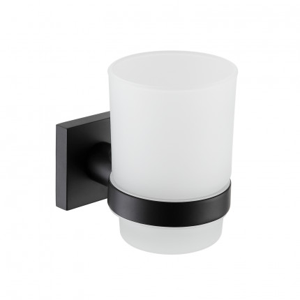 Стакан с держателем Minotti Black Cube