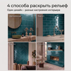 Керамическая плитка MDL7537C08 dark blue glossy