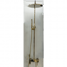 Душевая система c изливом для ванны Minotti Classic Champagne Gold